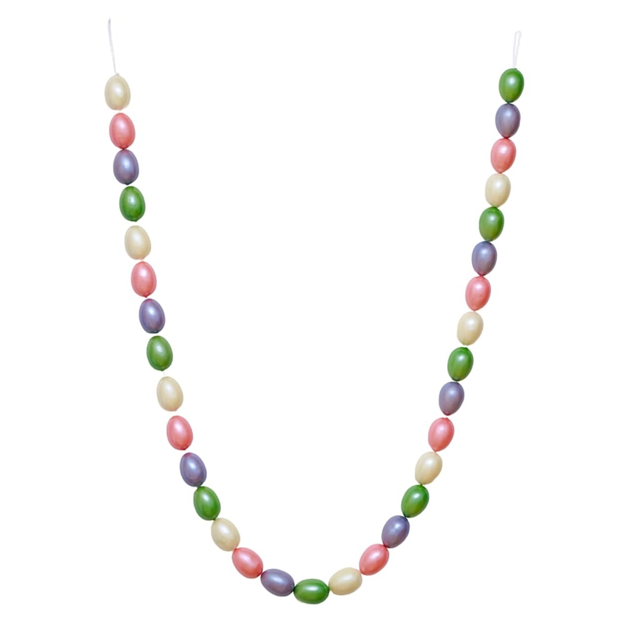 72" Pearlescent Egg Garland – Shimmering Easter & Spring Holiday Decor